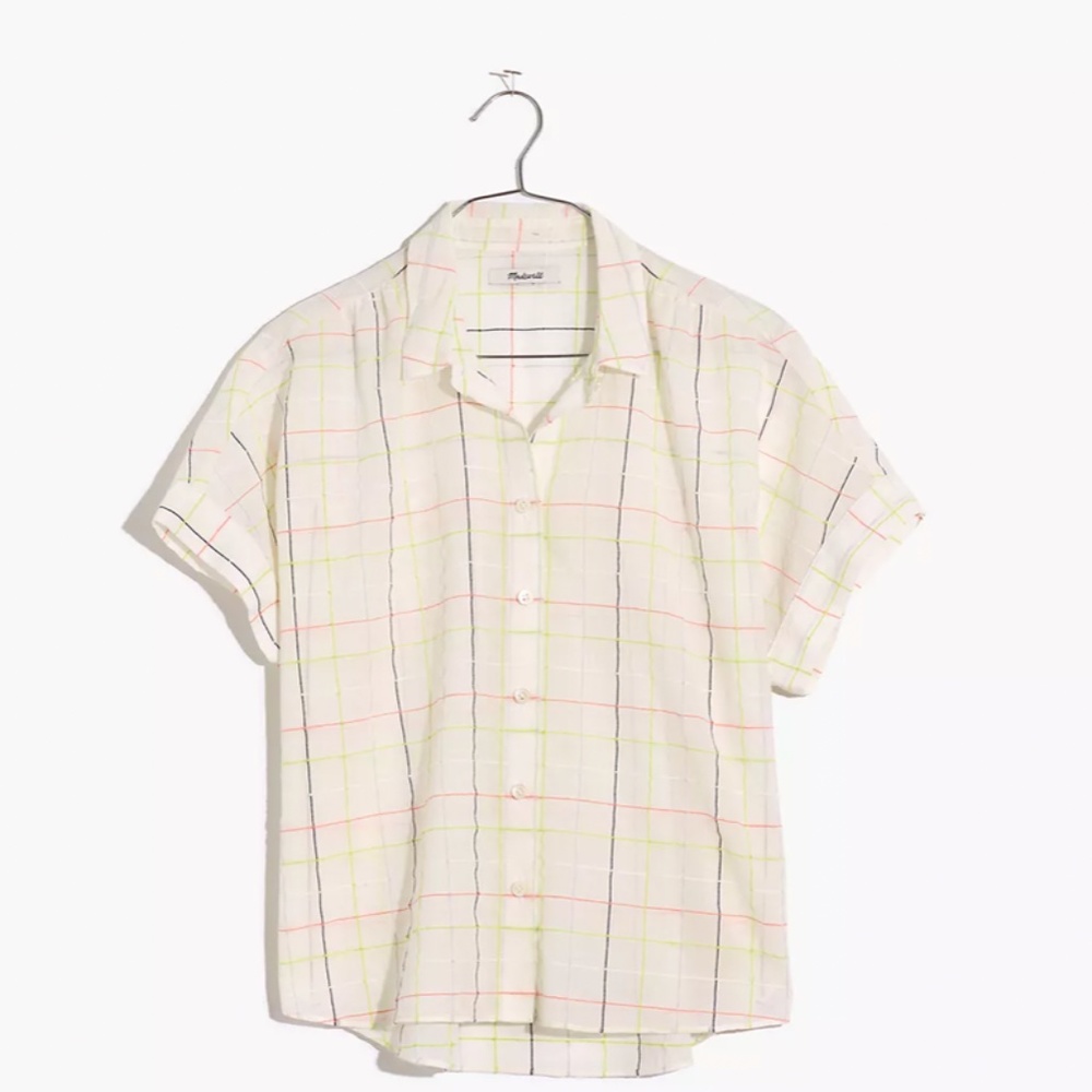 Madewell Hilltop Shit in Neon Stripe